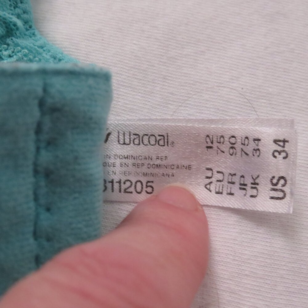 Wacoal Halo Lace Wireless Bralette 34 USED - Picture 5 of 7